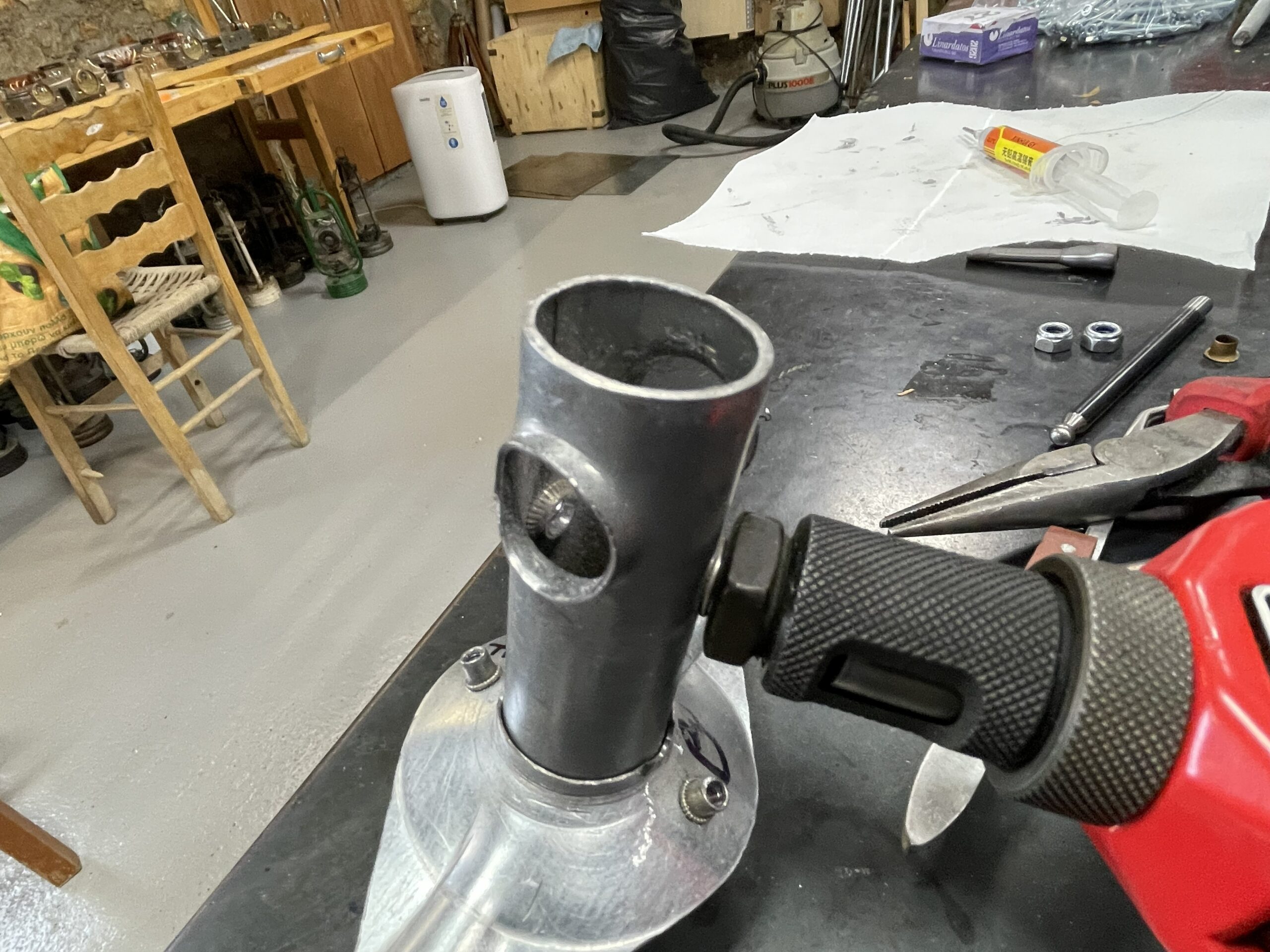 Finished flared tubing made in the BAROU workshop